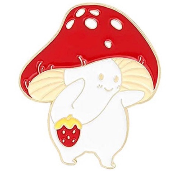 New 2 Cute Mushroom Colorful Decorative Pins - Picture 5 of 8